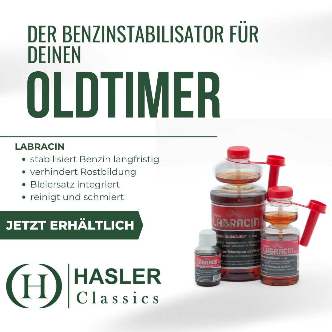 Prodotti di pulizia: Benzinstabilisator LABRACIN 100ml – Nuovo e nell'imballaggio originale da Guntershausen venduto da Hasler-Classics 1