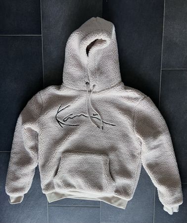 Karl Kani Teddy Hoodie beige Grösse S