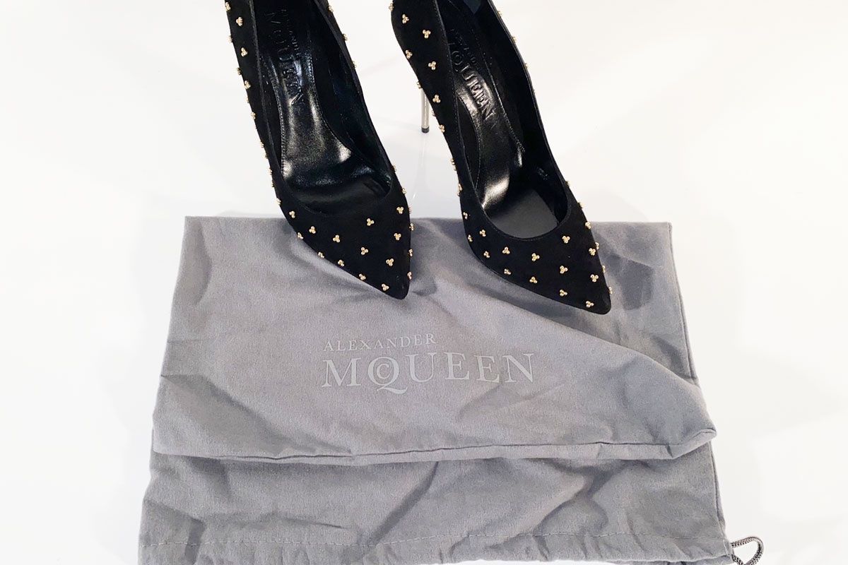 Alexander Mcqueen Damenschuhe: Alexander McQueen Pumps Wildleder schwarz Gr. 40.5 – Neu (gemäss Beschreibung) aus Ballwil von ClassicGallery 6