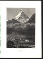 Zermatt Stahlstich von Huber