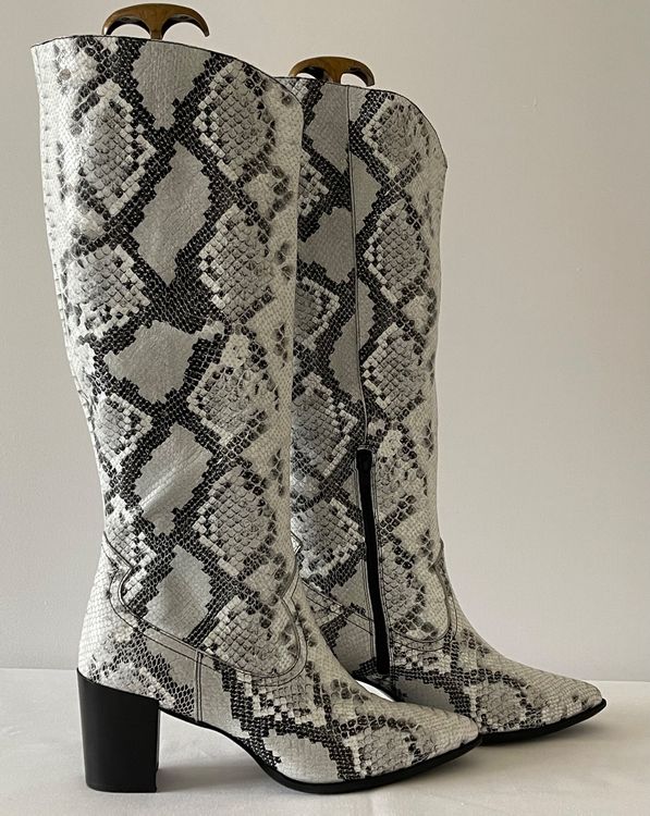 Bottes compensées cuir noir neuves taille 39 (Neu (gemäss Beschreibung