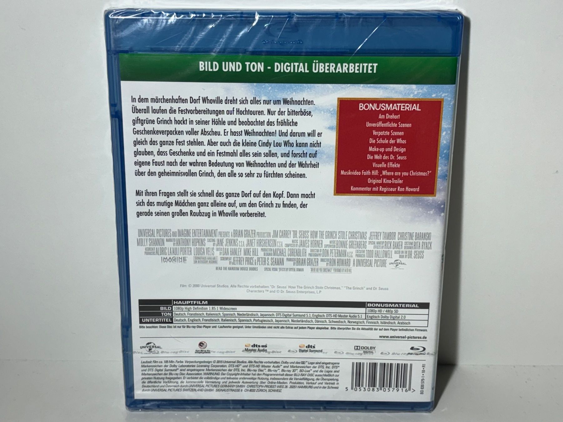 Tutti i DVDs: Der Grinch Blu Ray OVP – Nuovo e nell'imballaggio originale da Wilderswil venduto da Mr.Fury 1