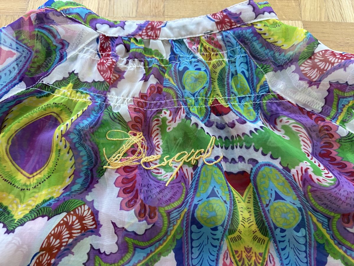 Desigual Camicette: Joli chemisier transparent Desigual multicolore – Usato da Biel/Bienne venduto da tatilene 1