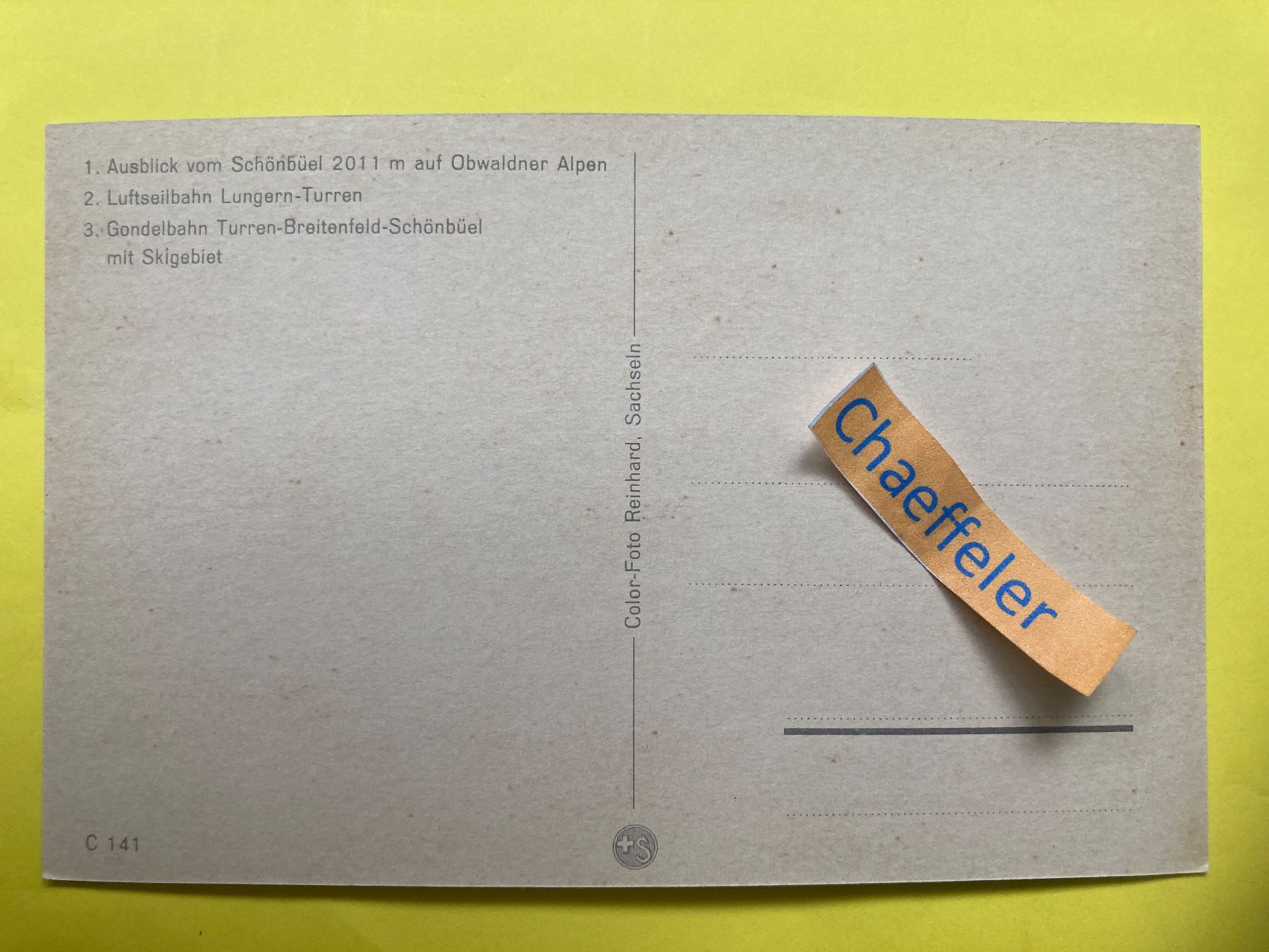 Cartes postales: Lungern - Breitenfeld – D'occasion à Zürich par Chaeffeler 1