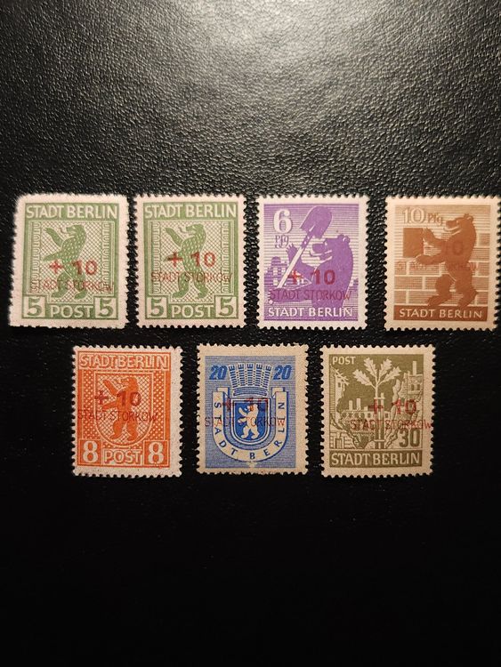 Deutsches Lokalausgaben Storkow Mi-Nr.1-8 Postfrisch (Neu (gemäss ...