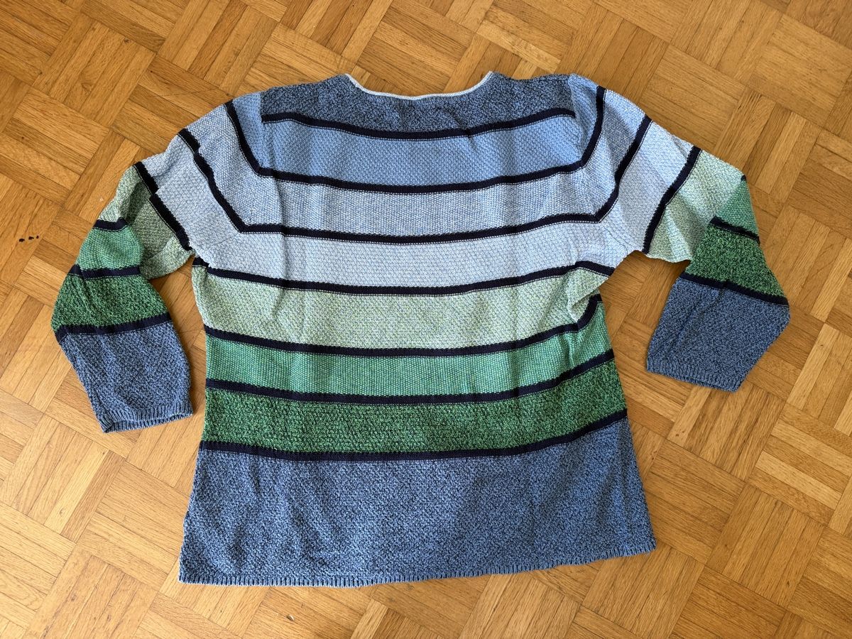 Maglioni & Felpe: Strickpullover blau/grün meliert gestreift Gr. 48 – Usato da Aarau venduto da Tam6 5