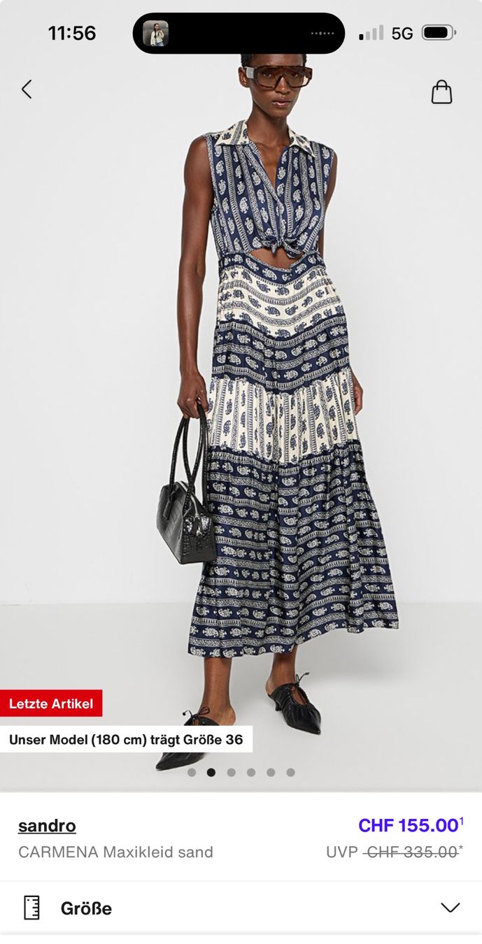 Sandro Vestiti: Sandro Sommerkleid NEU Gr. 38 – Nuovo (secondo la descrizione) da Muttenz venduto da Tschulietta_105 5