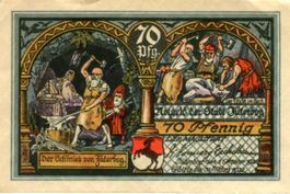 Notgeld "70 Pfennig. Jüterbog 1920"