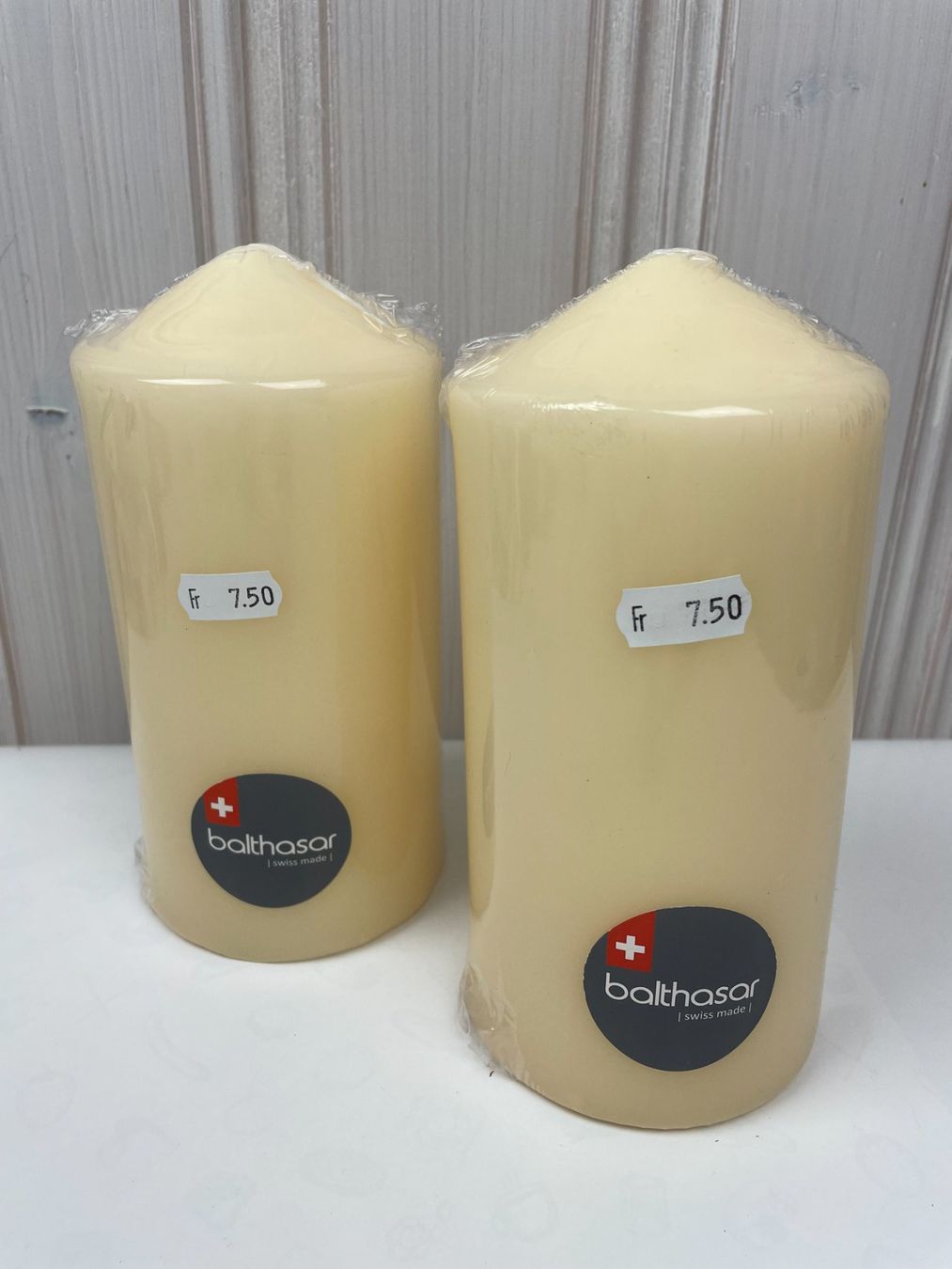Candele: Balthasar Stumpenkerzen, Beige, 2 Stk., Neu – Nuovo e nell'imballaggio originale da Wängi venduto da LiqKojote