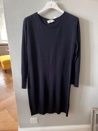 Strickkleid FFC, Gr. M, Wolle, blau