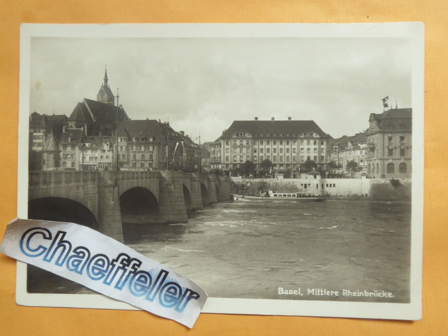 Cartoline postali: Basel, Mittlere Rheinbrücke – Nuovo (secondo la descrizione) da Zürich venduto da Chaeffeler