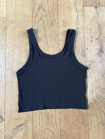 Damen Crop Top/ Tanktop even&odd Schwarz in Grösse M