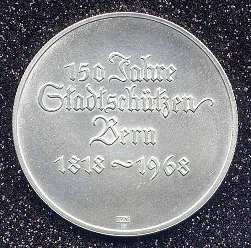 Medaglie: Schützenmedaille Silber BERN "1968" – Usato da Zug venduto da BAMBI51 1