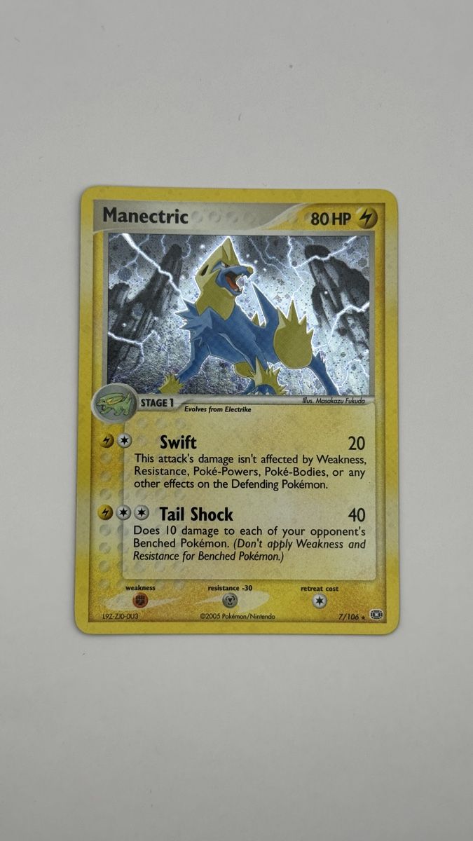 Pokémon Carte collezionabili: Manectric Holo SWIRL ex emerald 7/106 – Usato da Belprahon venduto da Rob_ain