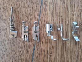 Pfaff Nähfuss Set, 6 Stk. Metall, guter Zustand