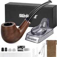 Tabakpfeife Pfeife Set Bambus Holz Herren Etui Geschenkbox
