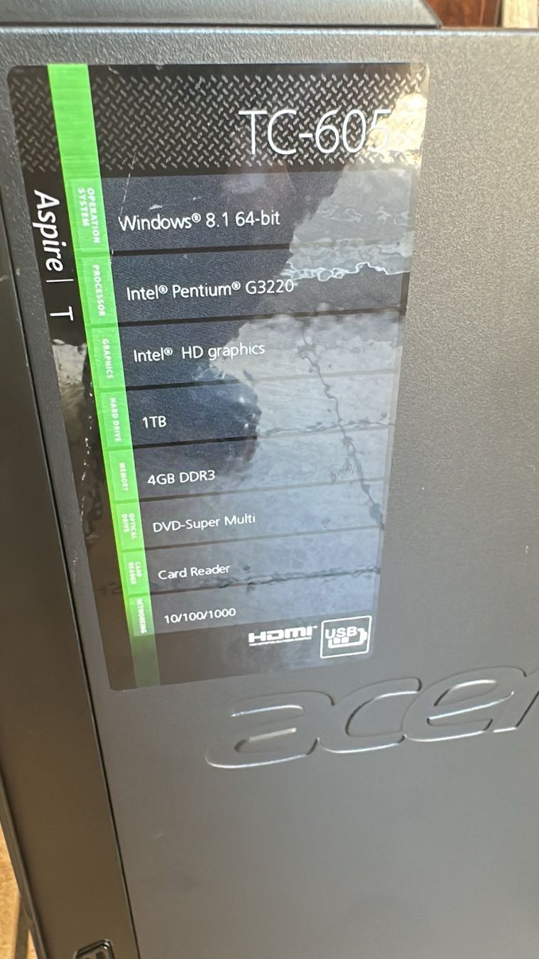 PCs: Acer Aspire TC-605 – Gebraucht aus St. Gallen von hem_q5dw 2