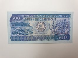 🇲🇿 Mozambique 500 Meticais 1981 UNC