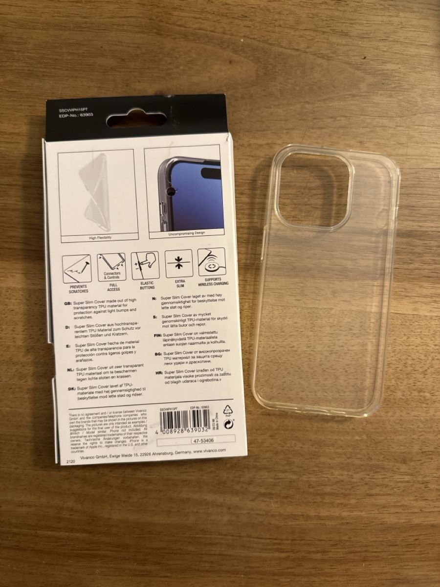Coques & Protection écran: Vivanco iPhone 15 Pro H transparent originalverpackt – D'occasion à Zürich par Redbuchi