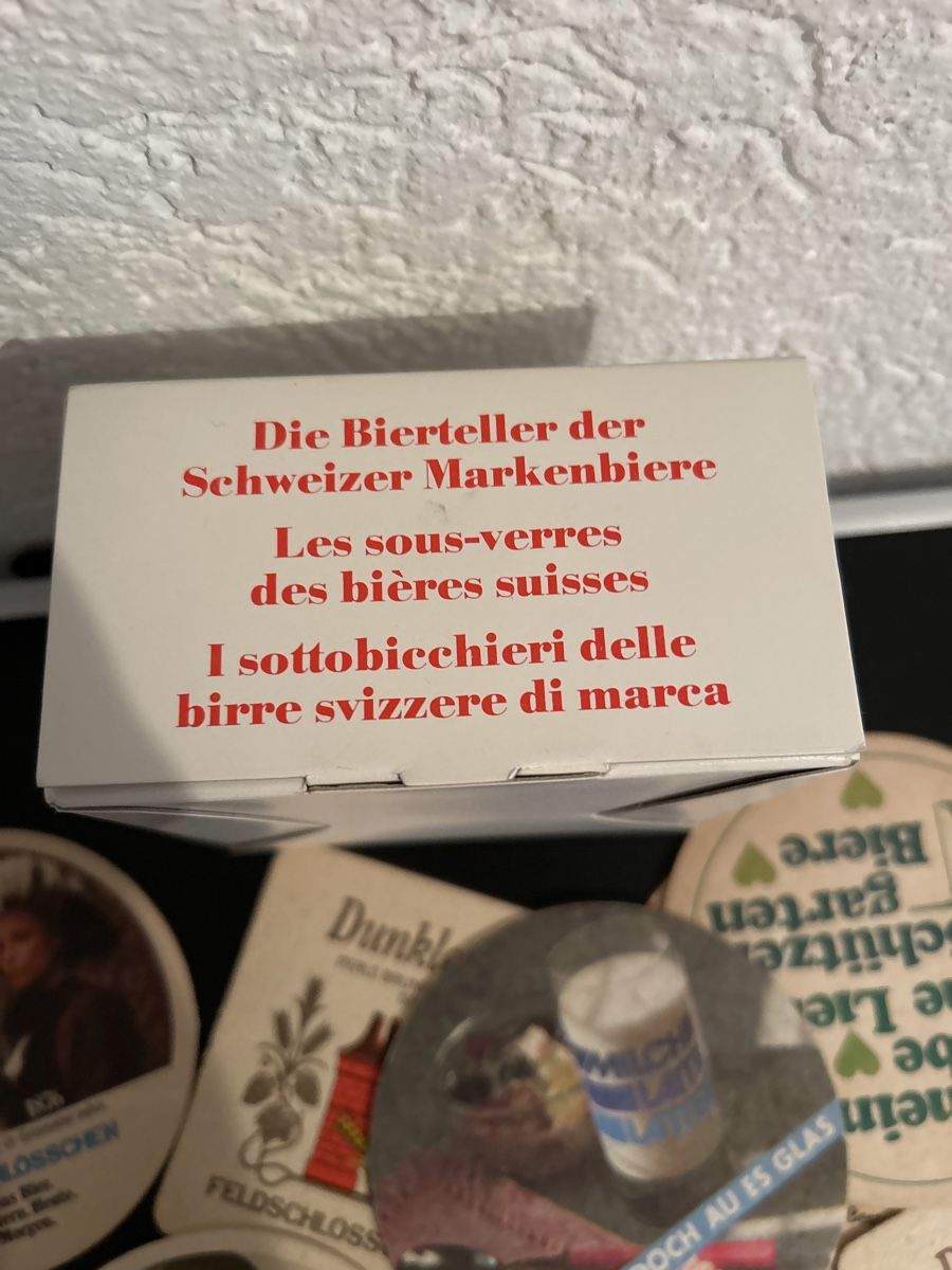 Feldschlösschen Dessous de verre: Bierdeckel Schweizer Markenbiere, Set – D'occasion à Schliern b. Köniz par Trebesch 1