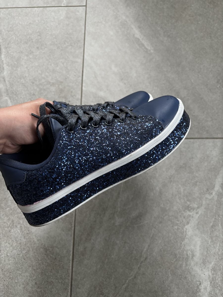 Scarpe da donna: Blaue Glitzerschuhe Gr. 38 – Nuovo (secondo la descrizione) da Amriswil venduto da Ka_Sc 5