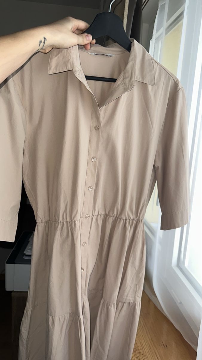 Mango Vestiti: Robe chemise Mango beige, taille M – Nuovo (secondo la descrizione) da Bülach venduto da sar_j6bk
