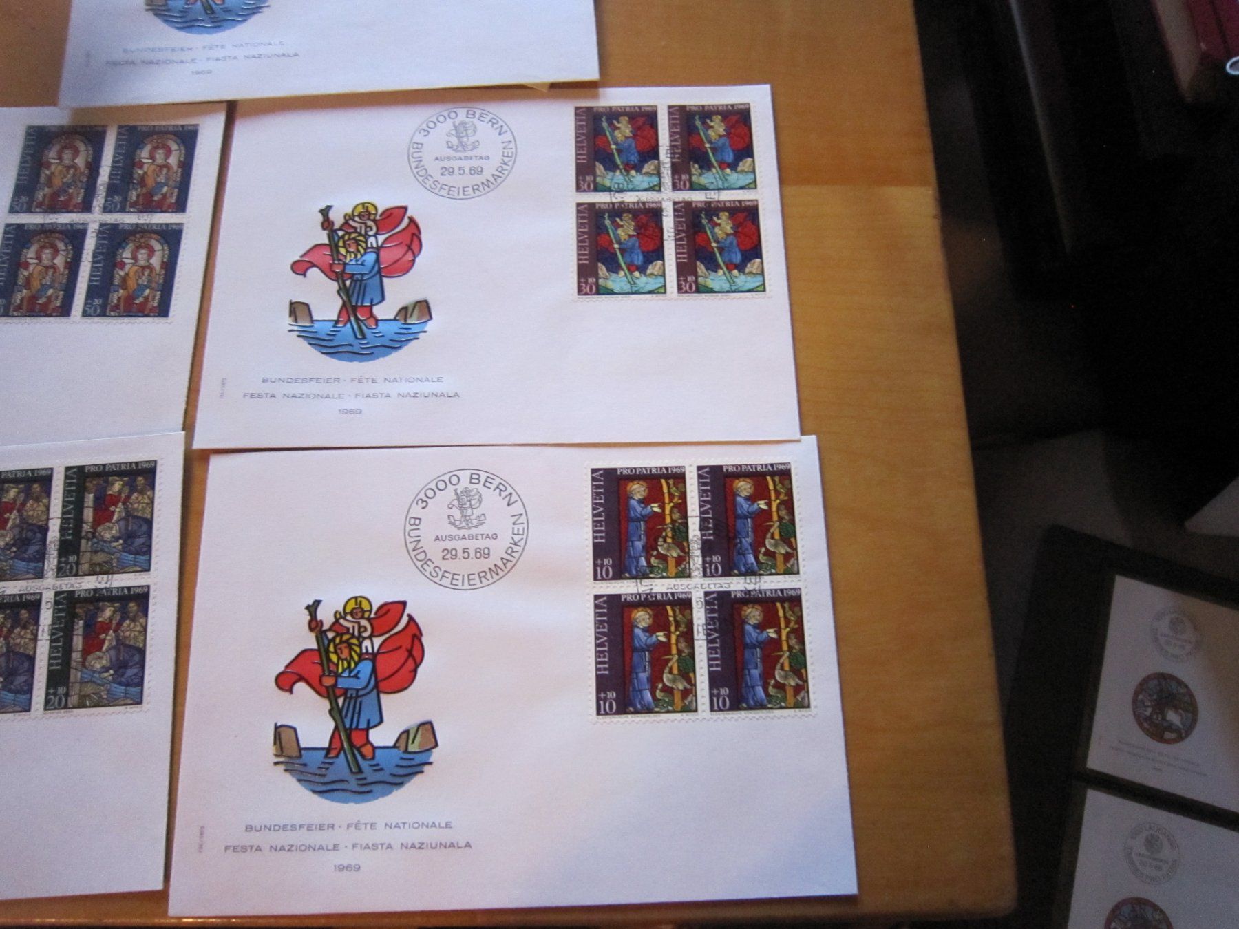 Tutti i francobolli: PP 1969 FDC Serie einzeln und 4er – Usato da Gordola venduto da Polentaefung 3