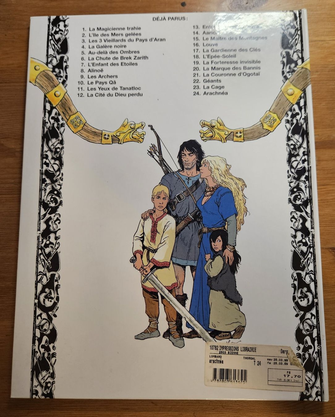 Fumetti: Thorgal N 24 E.O. (T.B.E.) Arachnéa – Usato da Prévonloup venduto da bitume1975 2
