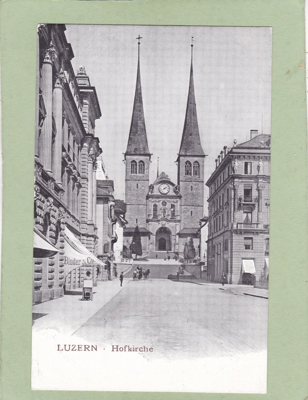 Cartoline postali: Luzern Hofkirche – Usato da Herisau venduto da Lisegrat2008