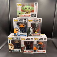 Funko Pop! Star Wars 6er Set Grogu Ahsoka Mando Boba Fett