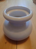 Weisse Blumenvase, Keramik, 20cm hoch