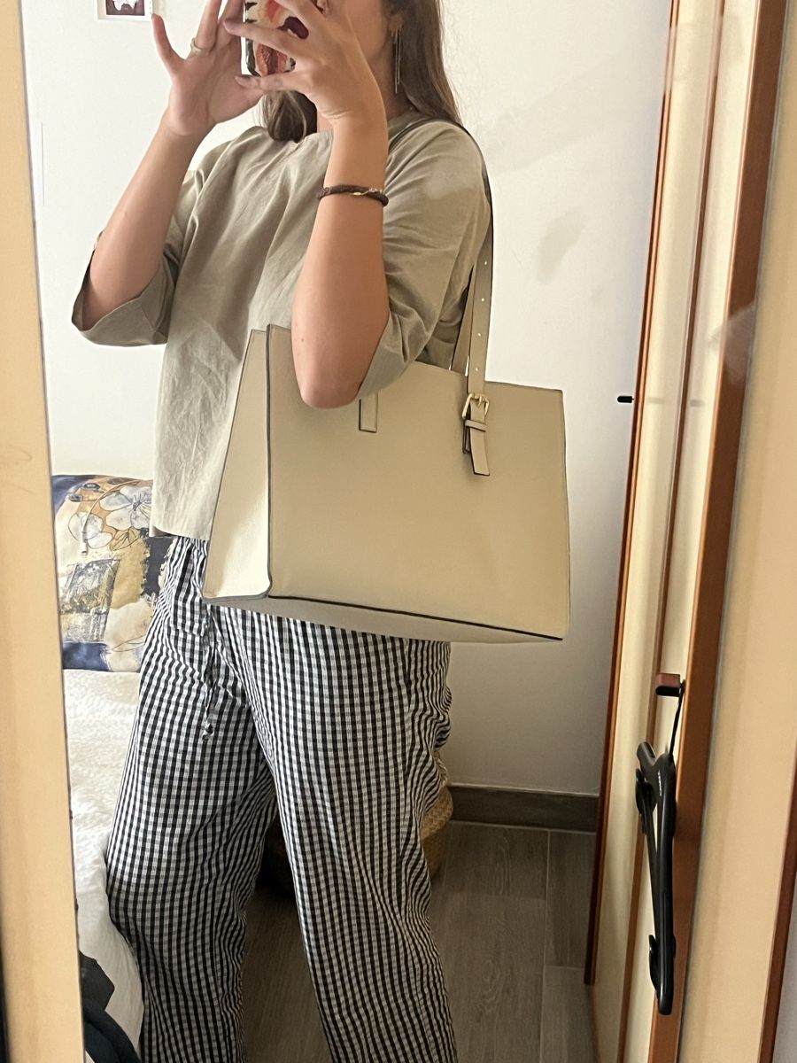 Pierre Cardin Borse da donna: Cream real leather tote bag  – Usato da Vezia venduto da chi_byp8 1