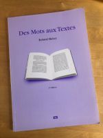 Des Mots aux Textes - apprendre la littérature française