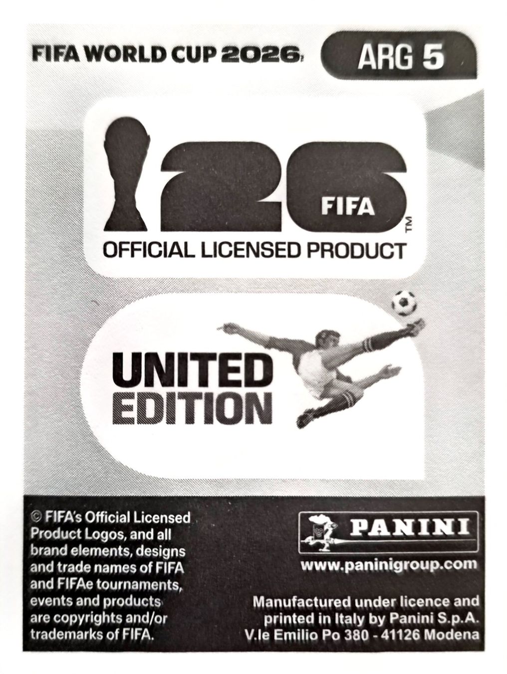 Panini Carte collezionabili: Carte FIFA World Cup 2026 ARG 5 – Usato da Clarens venduto da rim_g98y 1