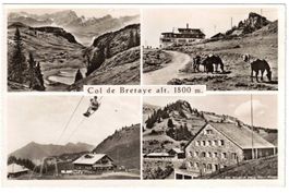 Villars - 4 Bild AK Col de Bretaye