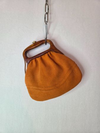 Vintage 40er Veloursleder Tasche Gygax Bern