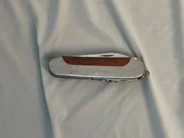 Taschenmesser Holzgriff Metall Gehäuse