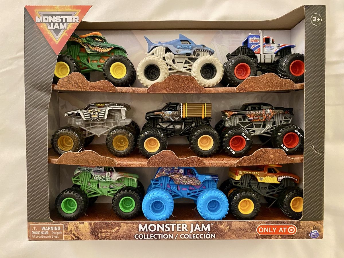 Giocattoli: *EXKLUSIV* Monster Jam Collection, 9er Set – Nuovo e nell'imballaggio originale da Oberembrach venduto da theZaz