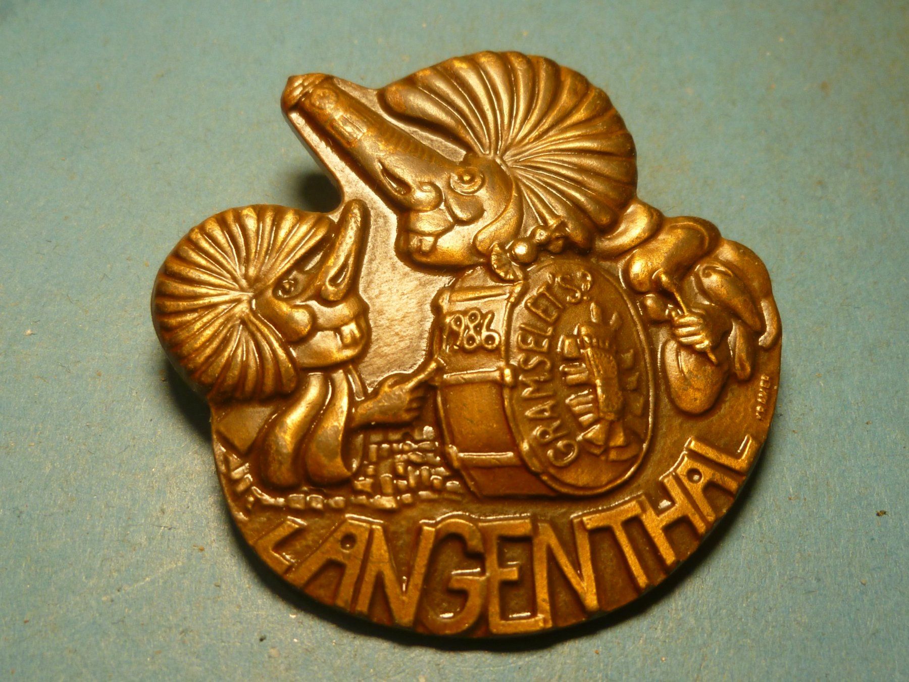Plaquettes & Badges: LANGENTHAL 1986 BRONZE – D'occasion à Ried (Muotathal) par Mandarin02