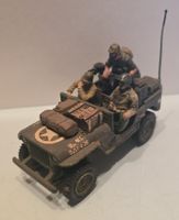 US Jeep mit 3 Soldaten, Militärsammlung, Dinky Toys ca. 1:43