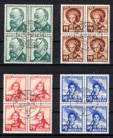 Pro Juventute 1940 Serie im 4er-Block ʘ
