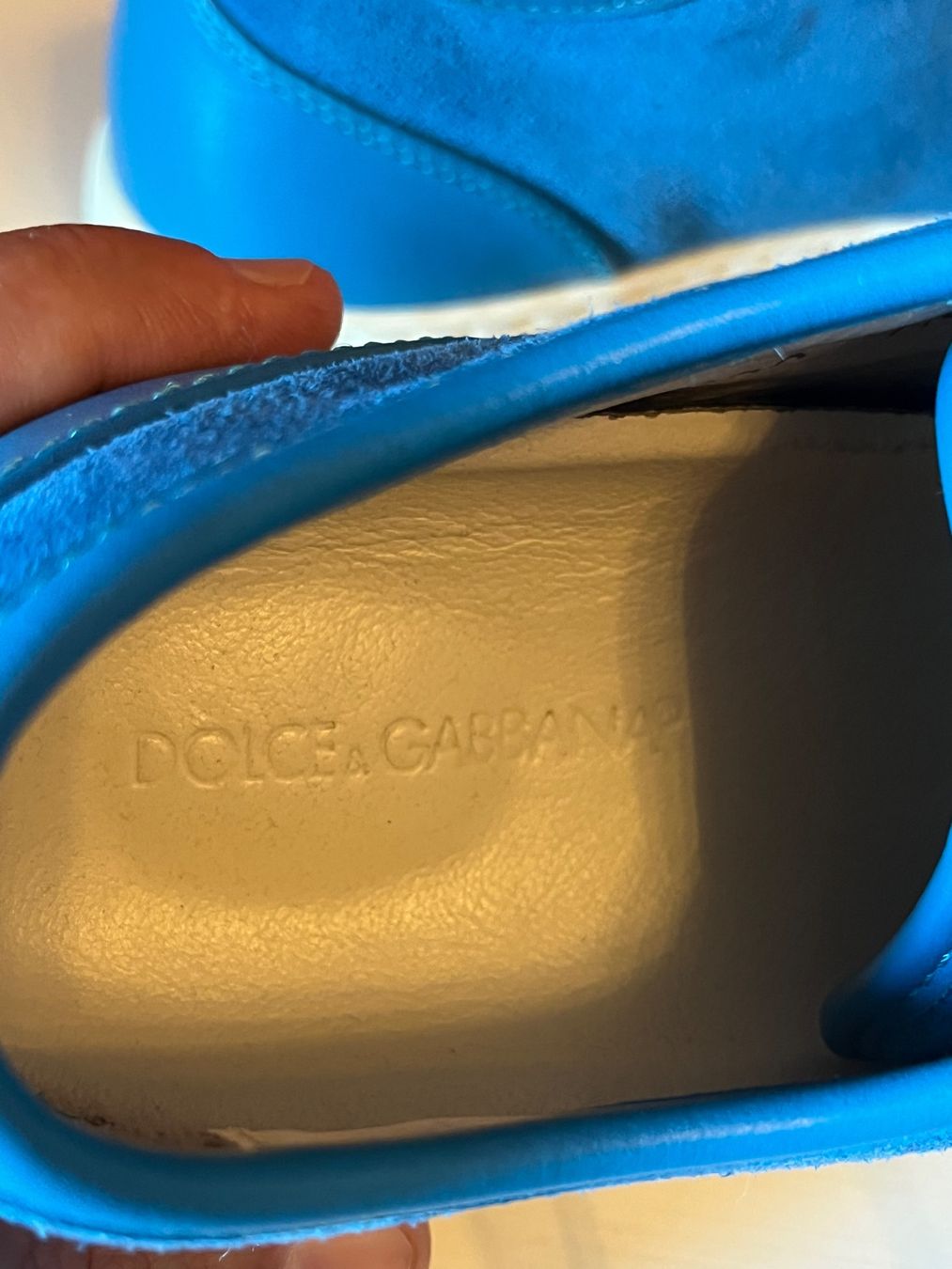 Dolce & Gabbana Herrenschuhe: Dolce & Gabbana en daim et cuir bleu – Gebraucht aus GENEVE von hehakasapa 9