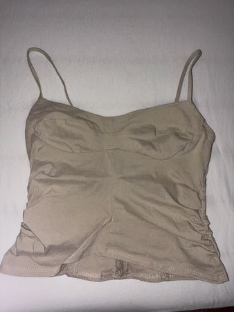 Boohoo Top beige Grösse 40 mit Reissverschluss