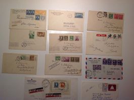 timbre lettre - USA  - Zurich 1933 / 1937