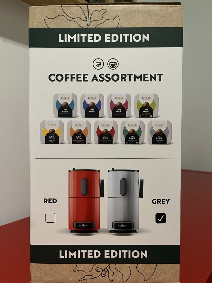 Coffee B Kaffeemaschinen & Espressomaschinen: CoffeeB Kaffeemaschine, Limited Edition grau, NEU – Neu und originalverpackt aus Basel von Baseline28 1