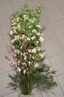 *KUNST-BLUMEN - STRAUSS* IN WEISS7ROSA/L CA. 130CM