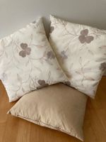 3er Set Zierkissen mit Blumenmuster