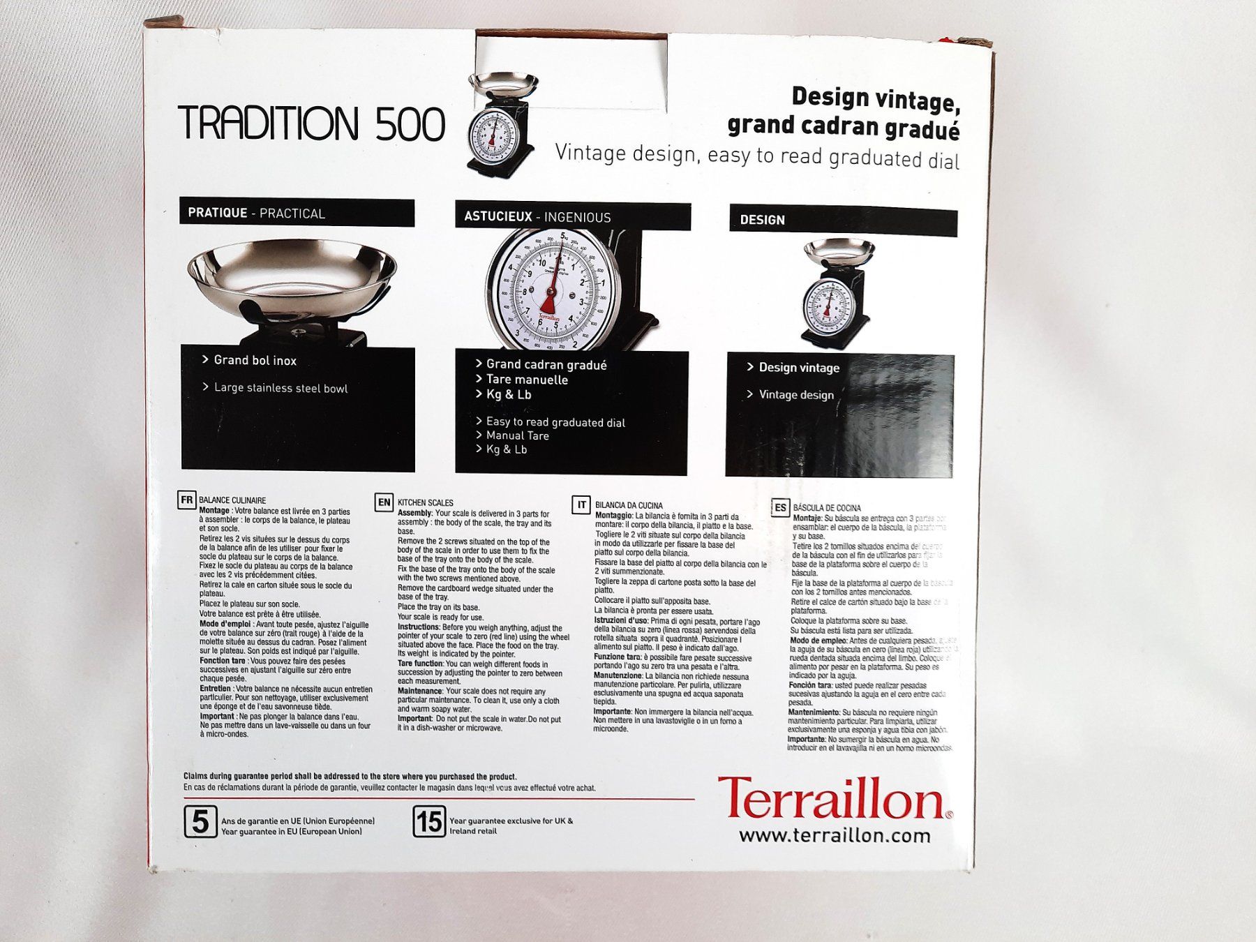 Terraillon Bilance da cucina: TERRAILLON Trad 500 Küchenwaage – Nuovo (secondo la descrizione) da Beinwil am See venduto da Restwert_Beinwil 3