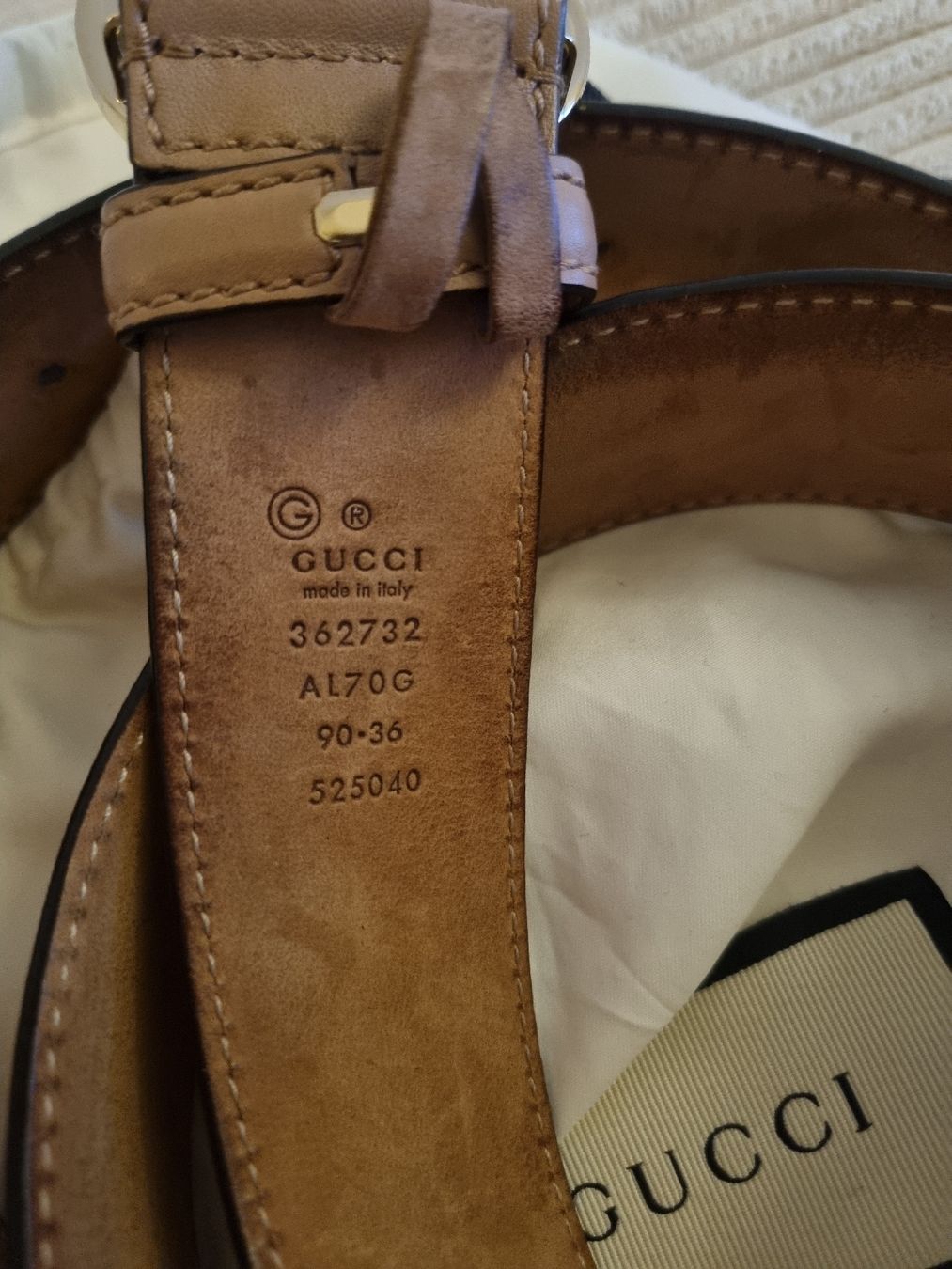 Cinture: Hingucker Gucci Damengürtel nude/rosa – Usato da Meilen venduto da Angelinaa98 5