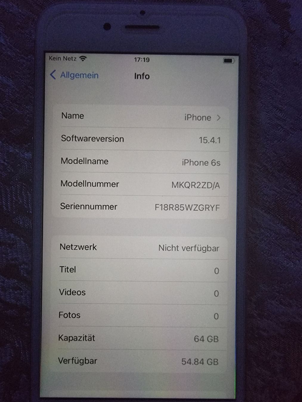 Apple Handys / Smartphones: Iphon 6s – Gebraucht aus Wädenswil von Manaken